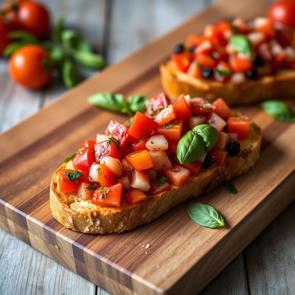 Heirloom Tomato Bruschetta